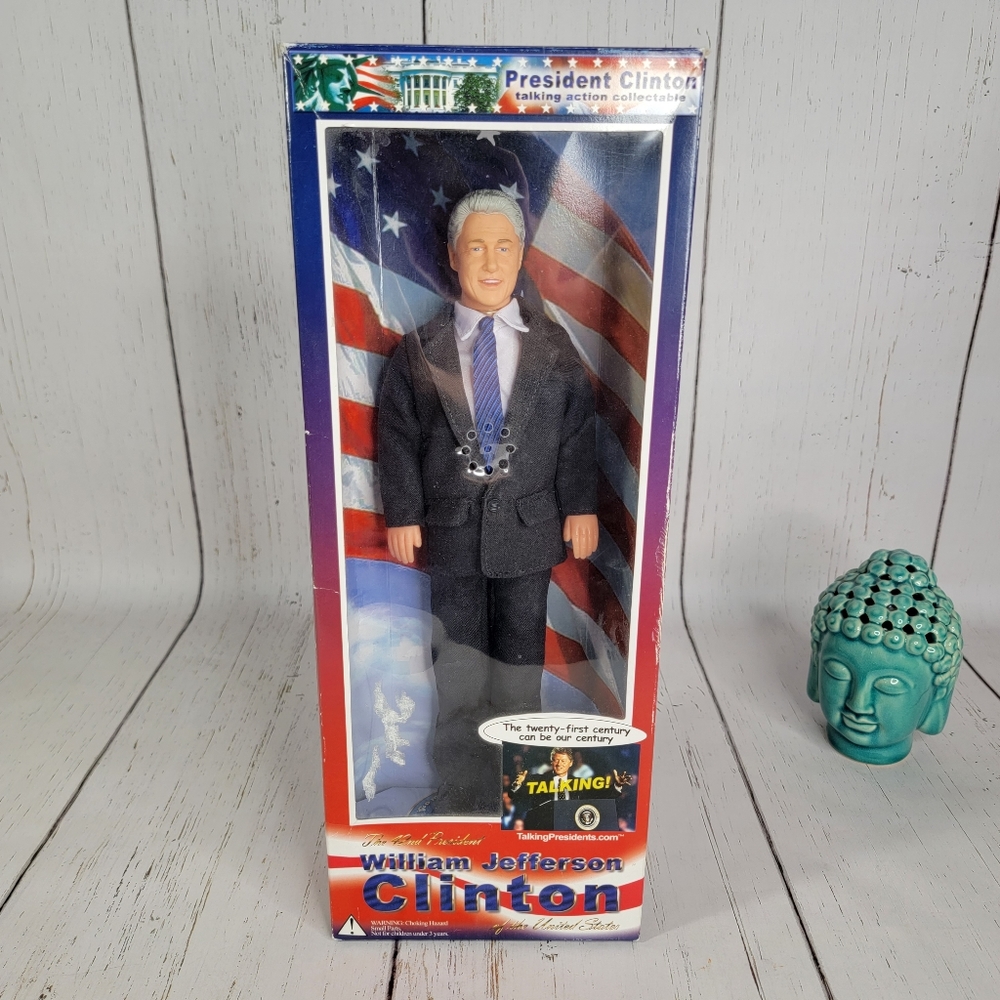 William Jefferson Clinton Bill Clinton Vintage Talking Collectible Action Figure